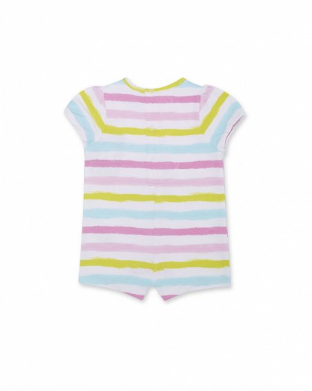 Barboteuse maille rayée fille Turtles Barboteuse maille rayée fille Turtles