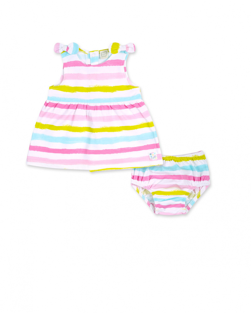 Robe en maille rayée pour fille Turtles