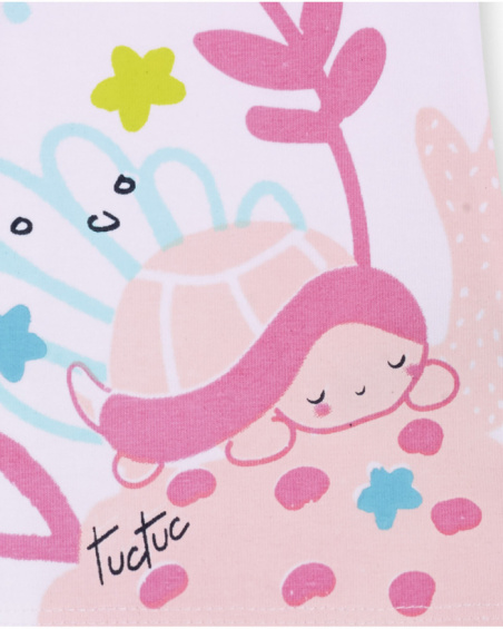 Robe en maille blanche pour fille Turtles Robe en maille blanche pour fille Turtles