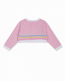 Veste tricot rose pour fille Turtles Veste tricot rose pour fille Turtles