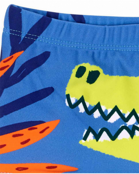 Maillot de bain boxer garçon bleu Eco-Safari Maillot de bain boxer garçon bleu Eco-Safari