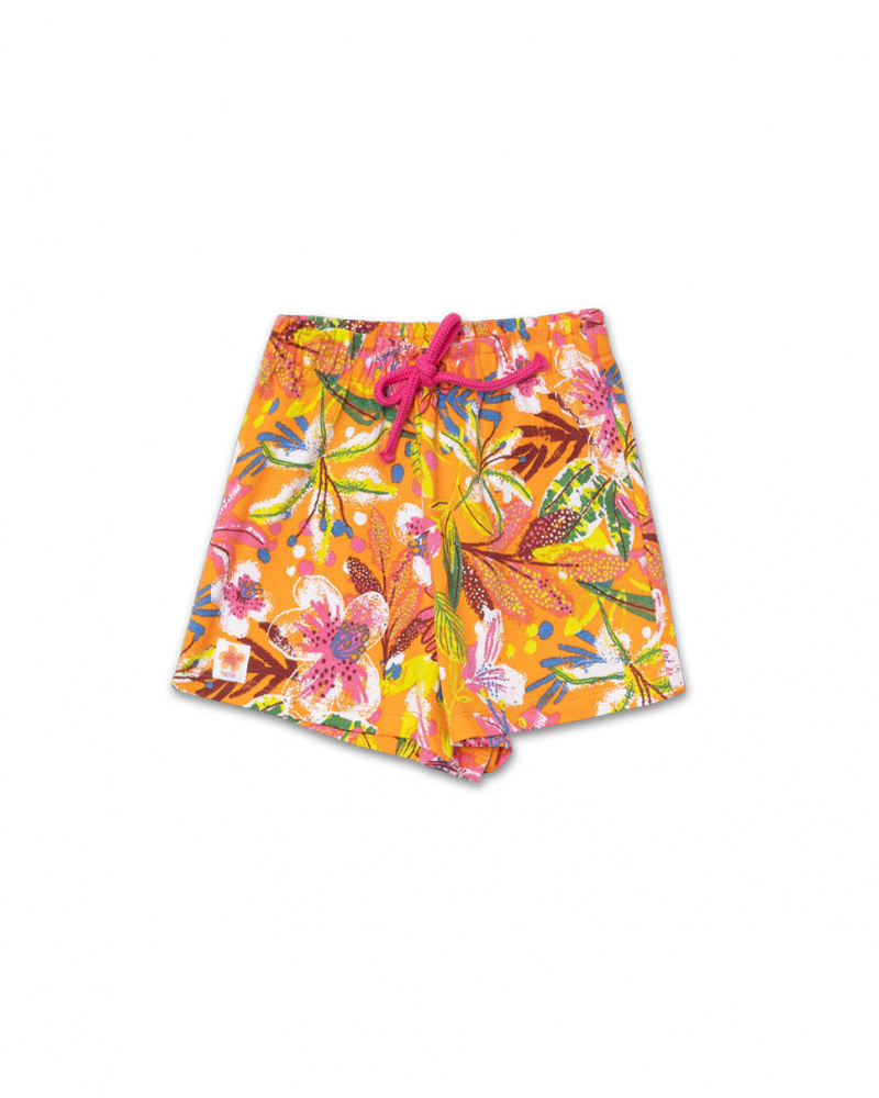 Short de bain orange pour garçon Eco-Safari