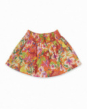 Jupe popeline orange pour fille Eco-Safari Jupe popeline orange pour fille Eco-Safari