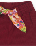 Short fille Eco-Safari bordeaux Short fille Eco-Safari bordeaux