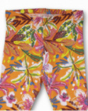 Legging tricot orange pour fille Eco-Safari Legging tricot orange pour fille Eco-Safari