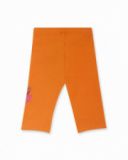 Legging pirate tricot orange fille Eco-Safari Legging pirate tricot orange fille Eco-Safari