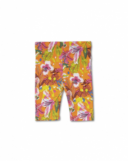 Legging pirate en maille imprimé fille Eco-Safari Legging pirate en maille imprimé fille Eco-Safari