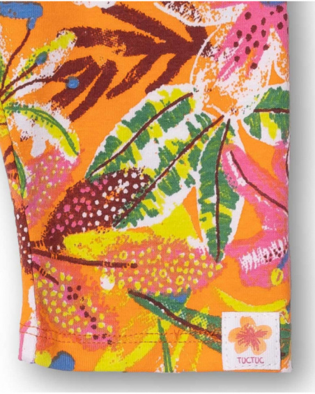 Ensemble tricot jaune orange fille Eco-Safari Ensemble tricot jaune orange fille Eco-Safari