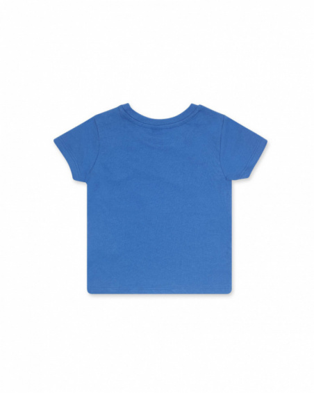 T-shirt bleu en maille pour garçon Eco-Safari T-shirt bleu en maille pour garçon Eco-Safari