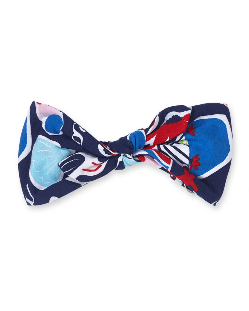 Bandeau imprimé pois bleus fille Beach Day