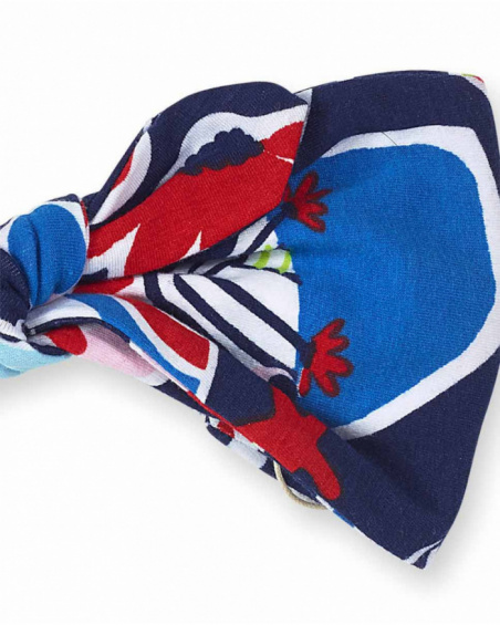 Bandeau imprimé pois bleus fille Beach Day Bandeau imprimé pois bleus fille Beach Day