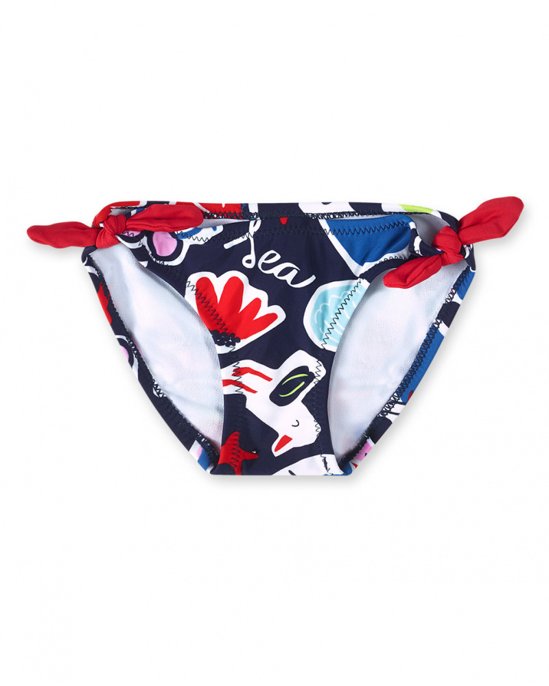 Slip bleu pour fille Beach Day