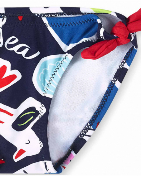 Slip bleu pour fille Beach Day Slip bleu pour fille Beach Day