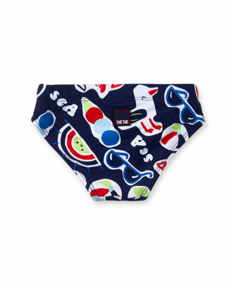 Maillot de bain slip bleu pour garçon Beach Day Maillot de bain slip bleu pour garçon Beach Day