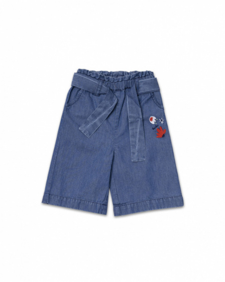 Pantalon denim bleu pour fille Beach Day Pantalon denim bleu pour fille Beach Day