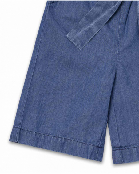 Pantalon denim bleu pour fille Beach Day Pantalon denim bleu pour fille Beach Day