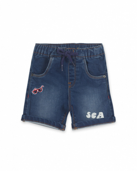 Bermuda en jean bleu pour garçon Beach Day Bermuda en jean bleu pour garçon Beach Day