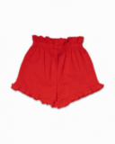 Short en maille rouge fille Beach Day Short en maille rouge fille Beach Day