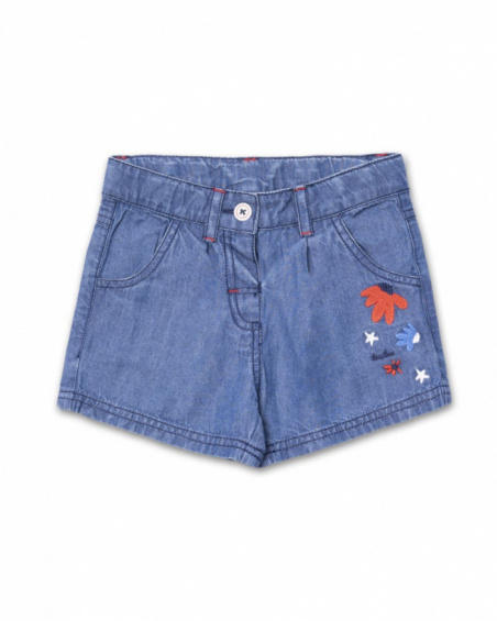 Short en jean bleu pour fille Beach Day Short en jean bleu pour fille Beach Day