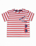 T-shirt en maille rayée pour garçon Beach Day T-shirt en maille rayée pour garçon Beach Day