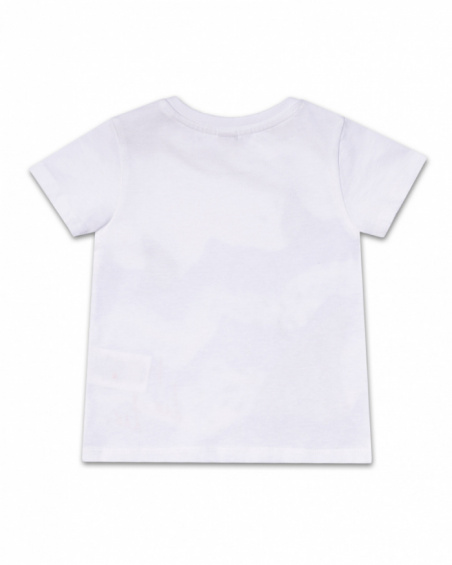 T-shirt requin maille blanc garçon Beach Day T-shirt requin maille blanc garçon Beach Day
