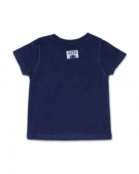 T-shirt tricot bleu 'summer dream' garçon Beach Day T-shirt tricot bleu 'summer dream' garçon Beach Day