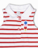 Robe en maille rouge blanc pour fille Beach Day Robe en maille rouge blanc pour fille Beach Day