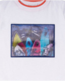T-shirt surf blanc en maille pour garçon Spring Break T-shirt surf blanc en maille pour garçon Spring Break