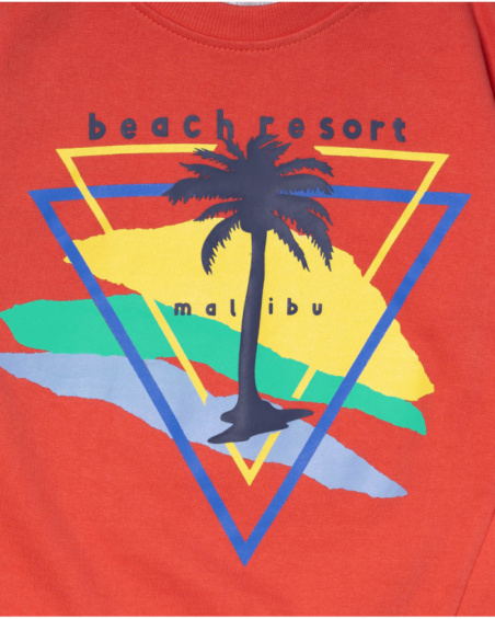 Sweat molleton rouge pour garçon Spring Break Sweat molleton rouge pour garçon Spring Break