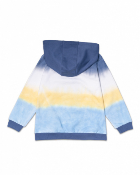 Sweat molleton bleu tie and dye pour garçon Spring Break Sweat molleton bleu tie and dye pour garçon Spring Break