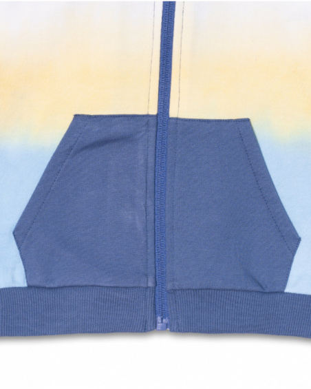 Sweat molleton bleu tie and dye pour garçon Spring Break Sweat molleton bleu tie and dye pour garçon Spring Break