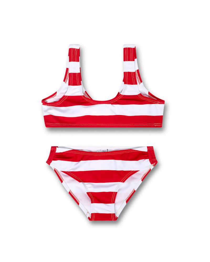 Bikini rayé fille Hello Playa
