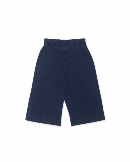 Pantalon denim bleu pour fille Hello Playa Pantalon denim bleu pour fille Hello Playa