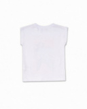 T-shirt blanc en maille pour fille Hello Playa T-shirt blanc en maille pour fille Hello Playa