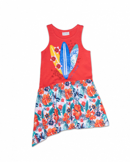 Robe en maille imprimée fille Hello Playa Robe en maille imprimée fille Hello Playa