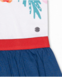 Robe en maille bleue pour fille Hello Playa Robe en maille bleue pour fille Hello Playa
