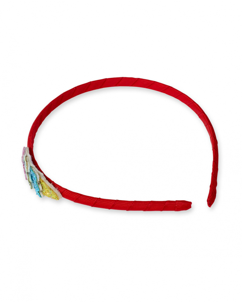 Bandeau rigide rouge pour fille Really Sweet