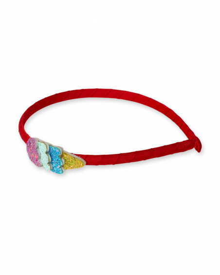 Bandeau rigide rouge pour fille Really Sweet Bandeau rigide rouge pour fille Really Sweet
