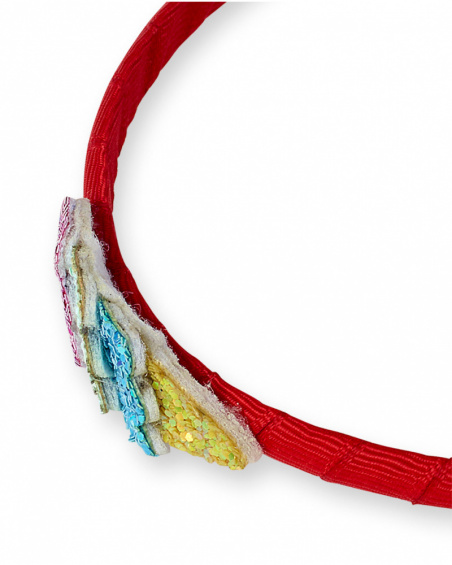 Bandeau rigide rouge pour fille Really Sweet Bandeau rigide rouge pour fille Really Sweet