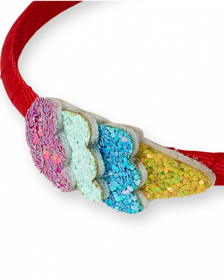 Bandeau rigide rouge pour fille Really Sweet Bandeau rigide rouge pour fille Really Sweet