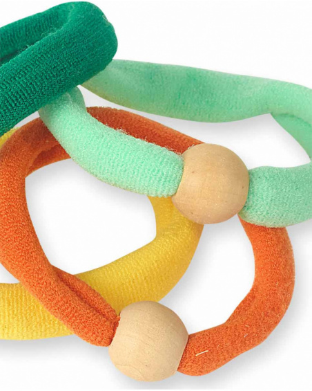 Lot de 4 chouchous multicolores pour fille Tropical Feelings Lot de 4 chouchous multicolores pour fille Tropical Feelings