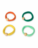 Lot de 4 chouchous multicolores pour fille Tropical Feelings Lot de 4 chouchous multicolores pour fille Tropical Feelings