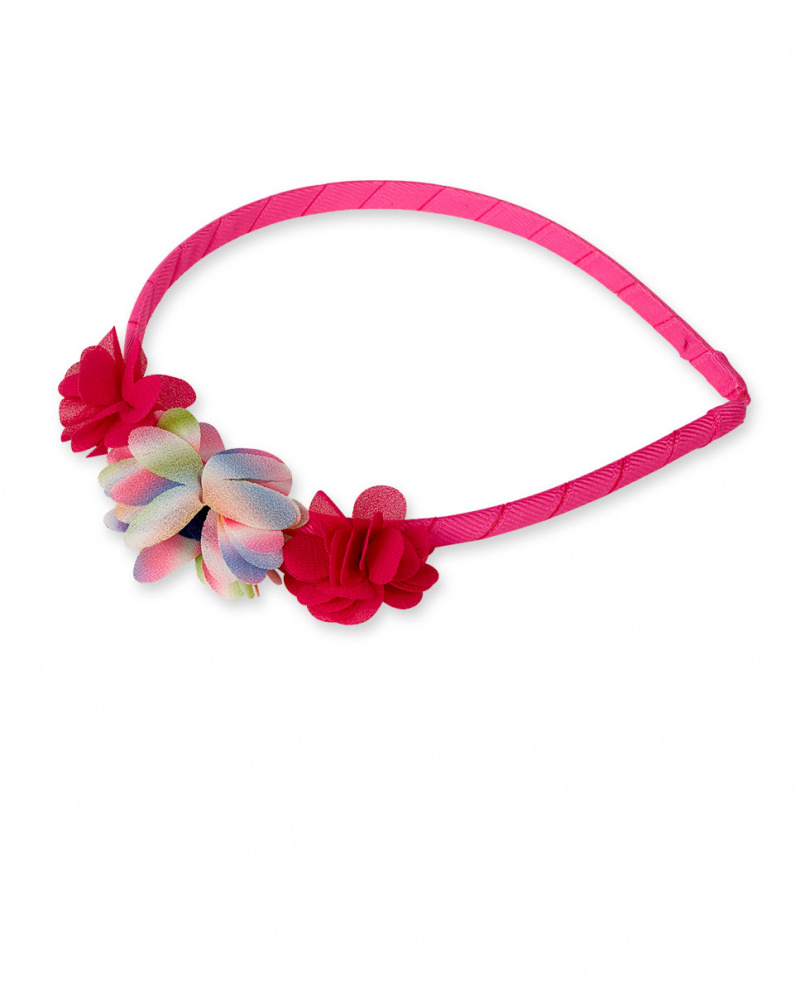 Bandeau rigide rose pour fille Amazonia