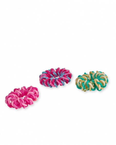 Lot de 3 chouchous Amazonia multicolores Lot de 3 chouchous Amazonia multicolores