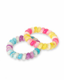Lot de 2 chouchous Malibu multicolores Lot de 2 chouchous Malibu multicolores