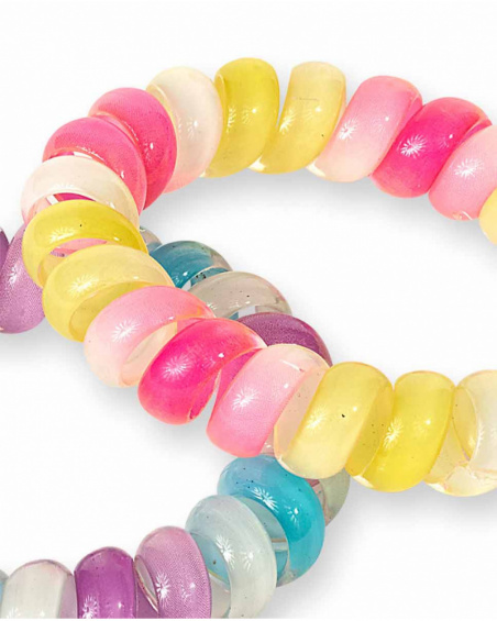 Lot de 2 chouchous Malibu multicolores Lot de 2 chouchous Malibu multicolores