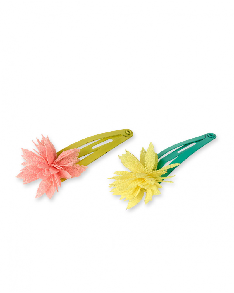 Lot de 2 pinces bleu jaune pour fille Treasure Island