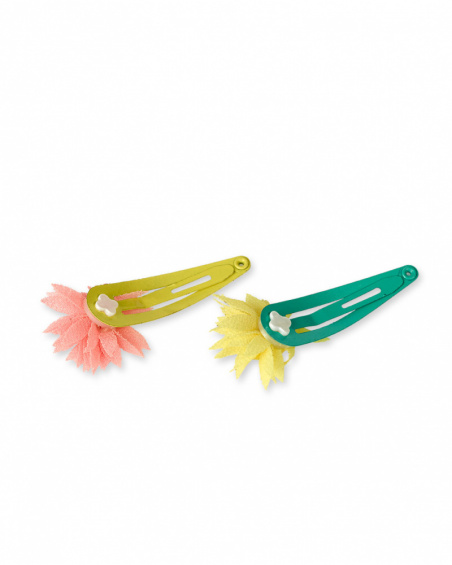 Lot de 2 pinces bleu jaune pour fille Treasure Island Lot de 2 pinces bleu jaune pour fille Treasure Island