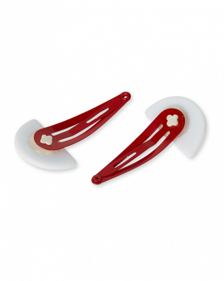 Set 2 clips rouges fille Beach Day Set 2 clips rouges fille Beach Day