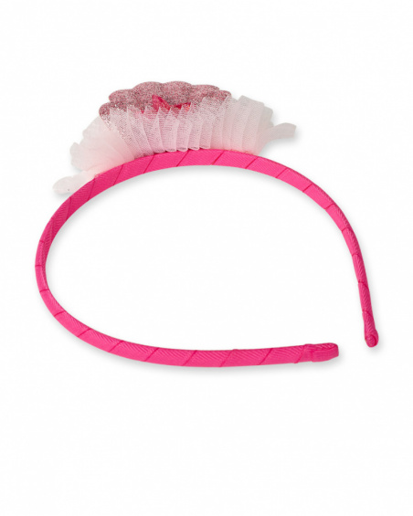 Bandeau rigide rose pour fille Seashell Bandeau rigide rose pour fille Seashell